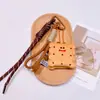 Llavero Popular de Peluche Agua Alcalina Gourmet Pan Mejor Amiga Mochila Escolar Colgante Lindo Venta al por Mayor Regalo de Cumpleaños para Estudiante