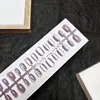 Puntas de Uñas Artísticas Simples Transparentes Estilo Ojo de Gato Anchas Tiras Pre-hechas 30 Piezas Por Tamaño Uñas Portátiles Fábrica Directa Personalización