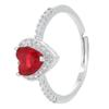 Anillo Abierto Cruz Amor Girasol Ins Europeo y Americano para Mujer Nicho Lujo Ligero Alto Sentido Anillo Dedo Índice Traje
