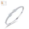 Pulsera Plata s925 Amor Ilimitado para Mujer Estilo Coreano Fresco Lazo Diamante Pulsera Lujo Ligero Alta Gama Joyería de Mano