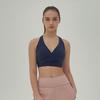 Ropa de Yoga Lulu Chaleco Deportivo de Verano con Tirantes Cruzados Transpirable Tejido Desnudo Cómodo Cinturón Sentimental Almohadilla para el Pecho Transfronterizo