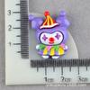 Sanrio payaso resina brillante accesorios pegamento cremoso DIY hecho a mano material decorativo hebilla de zapato parche para sombrero tocado