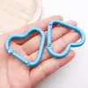 Llavero con Forma de Corazón en Colores Macaron, Accesorio Creativo DIY, Llavero Colorido con Corazón Esmaltado