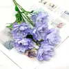 Flores de Seda para Boda, Flores Artificiales con Hojas, Hibiscos Peonías, Paisajismo de Interiores, Decoración de Bodas, Materiales Florales, Flores Artificiales, Hortensias