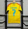 Mais Vendidos Copa do Mundo 26-27 Espanha França Brasil Argentina Inglaterra Camisas de Futebol Casa e Fora Manga Curta