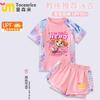 Traje de baño infantil Equipo de Perros Estampado de Dibujos Animados Traje de baño para Niñas 2025 Nuevo Separados Shorts para Niños Grandes Traje de baño de Secado Rápido