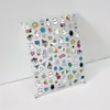 Libro Rojo Pequeño Moomin Dibujos Animados Tridimensional Lindo Asiático y Americano Pegatinas para Uñas al por Mayor en Stock Adhesivo Impermeable Pegatinas para Uñas de Teléfono Móvil