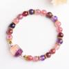 Nueva marea nacional amatista cristal negro cristal super siete pulsera de cuentas nicho pulsera de alto sentido pulsera al por mayor