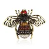 Broche de Abeja Insecto con Pedrería al por Mayor del Fabricante Accesorios Transfronterizos Europeos y Americanos para Ropa y Abrigos Personalizados para Mujeres