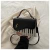 Moda de Primavera 2025 Costura Tendencia Gran Capacidad Distintivo Estilo Coreano Teclas de Piano Bolso de Hombro Cruzado para Mujer