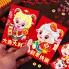 2027 Ano do Carneiro Envelopes Vermelhos Novo Estilo Criativo Desenho Animado 3D de Carneiro Zodíaco Festival da Primavera Ano Novo Envelopes Vermelhos Sacolas Atacado