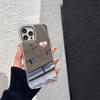 Capa de Celular Maçã Espelhada de Alta Qualidade em Formato de Coração Capa Protetora para Celular de Meninas iPhone16 Capa Protetora