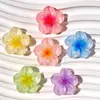Flor Transparente Flor de Cinco Pétalos Joyería de Resina Accesorios DIY Funda de Teléfono Flor para Zapatos Materiales Pinza para el Cabello Diadema Parche Decoración