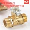 Pequeño Interruptor de Válvula de Manija Roja 1/4 Pagoda Accesorios Neumáticos para Bomba de Aire Válvula de Bola de Cobre Rosca Doble Interna y Externa 1 Punto 2 Puntos 4 Puntos