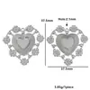 Pendantes Grandes Retro Europeos y Americanos de Acero Inoxidable con Cara Sonriente, Corazón Solar, Luna para Collares y Pendientes DIY, Accesorios de Joyería de Acero de Titanio