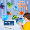 Amazon Creativo Novedad Silicona Dinosaurio Juguete de Soplar Truco Descompresión Ventilación Pellizcar Le Pelota de Ola Inflable