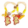 Colgante de Oro Puro con Concha de Agua Nuevo Oso Mantequilla Bolsa Dibujo Animado Lanyard de Moda Llavero Regalo de Año Nuevo Mayoreo