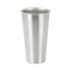Taza de Cerveza de Acero Inoxidable 304 Taza para Jugo Bebida Fría Camping Restaurante Vaso de Agua de una Sola Capa Taza de Café Oro Moderno Simple