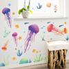 Nuevos LD64114 Mundo Submarino Medusas Pastos Marinos Dormitorio Sala de Estar Entrada Embellecimiento de Pared Pegatinas de Pared Decorativas