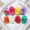 Presilhas de Orelha Flor Pérola Dopamina Sem Furo para Mulheres, Acessórios Estilo Férias na Praia, Brincos com Sensação de Luxo Leve e de Alta Qualidade