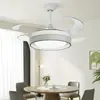 Ventilador Invisible para Uso Doméstico, Ventilador de Techo Impulsado por Viento para Sala de Estar, Comedor, Dormitorio, Modelo Nuevo, Diseño Simple, Controlado por Voz, Silencioso, Inversor Integrado