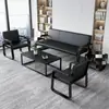 Sofá de Tres Plazas, Fila de Sillas, Sofá de Oficina, Combinación de Mesa de Café, Muebles Modernos Minimalistas para Recepción y Oficina, Banco Largo