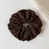 Scrunchie Estilo Coreano Estampa de Leopardo para Mulheres Laço de Cabelo para Início do Outono para Meninas Toque de Luxo Laço de Cabelo Corda Elástica para Cabelo Acessórios de Cabelo