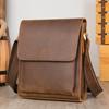 Marent Genuine Leather Shoulder Bag Vintage Crazy Horse Leather Shoulder Bag Cross-border Cowhide iPad Crossbody Bag Custom