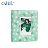Novo Álbum de Fotos Instantâneas Floral Vazado de 3 Polegadas com 64 Slots, Porta-Cartões de Armazenamento de Cartões Postais Fan Estilo Ins Fresco