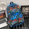 Mochilas Escolares, Mochilas Graffiti de Alta Aparência na Moda, Mochilas Escolares para Meninos e Meninas do Ensino Fundamental, Mochilas Casuais e Bonitas de Grande Capacidade