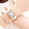 Nuevo reloj de moda Tiktok para mujer, con forma de cubo de vino y cinturón cuadrado, reloj de mujer, reloj de mujer, reloj casual de estilo coreano para estudiantes.