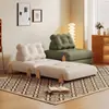 Sofá Cama Plegable Combinado de Bloques de Construcción Modulares, Sofá de Madera Maciza de Uso Dual para Apartamentos Pequeños, Sofá Perezoso Estilo Crema para Sala de Estar