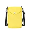 Outono 2025 Japonês Novo Casual Versátil Cor Sólida Pequena Bolsinha de Ombro Bolsa para Celular Mini Bolsa de Pano Bolsa de Ombro Feminina
