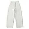 Pantalones de Chándal de Capa de Aire Estilo Coreano Estilo Perezoso para Mujer en Otoño e Invierno Cintura Alta Sueltos Rectos Ajustados Ajustados Caídos de Longitud Completa Casual de Pierna Ancha