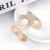 Pulsera Metálica Abierta Geométrica Irregular Hueca Personalizada Tendencia Europea y Americana Estilo Casual Versátil de Lujo Ligero