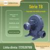 Soprador de média pressão permeável Litz TB125-3 380V, equipamento de dissipação de calor de baixa pressão e exaustão para transporte de gás