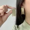 Brincos de Metal com Franjas Tendência Europeia e Americana Moda Super Brilhantes Temperamento Senso de Design Personalidade Celebridade da Internet Explosões Joia de Orelha Versátil