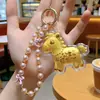 Colgante Llavero de Oro Puro 999, Colgante para Teléfono Móvil, Colgante de Caballo Dorado, Riqueza Instantánea, Regalo de Negocio, Artículo Promocional