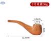 Directo de fábrica a la antigua de madera maciza metal maceta para tabaco pipa portátil curvada tronco tamaño grande mediano pequeño pipa para tabaco