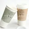 Atacado Personalizado 20oz 600ml Camada Dupla Copo de Papel Oco Estilo Chinês Copo para Chá de Leite Copo de Papel para Café com Tampa de Plástico
