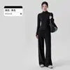 Traje Deportivo Casual Cálido para Mujer Cintura ceñida Oculta la carne Adelgazante Conjunto de Fitness Conjunto de Ropa de Yoga con Terciopelo Adicional Tacto de Alta Gama