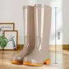 Botas de lluvia impermeables de caña media antideslizantes para mujer, zapatos de agua cálidos con forro de algodón para adulto de caña corta para cocina, zapatos de mujer de moda