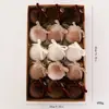 Conjunto de Bolas de Natal de Veludo Enfeites DIY Janela de Natal Shopping Árvore de Natal Decoração com Laço Bolas Penduradas
