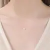 Collar de Perlas de Plata de Ley S925 Yongcheng, Elegante y Moderno, Cadena Geométrica Francesa para Clavícula, Collar de Lujo de Gama Alta para Dropshipping