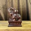 Adornos de Elefante Tallados en Ébano, un Par de Elefantes de Madera, Mascota Tallada en Madera Maciza Regalos, Madera Hogar Sala de Estar