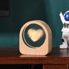 Nueva bola de cristal blanca con cielo estrellado, talla interior 3D, ángel, luz nocturna luminosa, decoración de escritorio, artículos de regalo para el Día de San Valentín