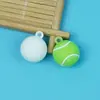 Llavero de Fútbol Simulado Colgante para Bolso Baloncesto de Goma Blanda Estéreo Tenis Accesorios DIY Pequeños Regalos para Eventos Venta al por Mayor