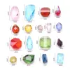 Nuevo Pieza cuadrada retorcida pieza larga retorcida gota de agua rectangular Accesorios de joyería DIY Cuentas de vidrio de imitación importado Cuentas sueltas