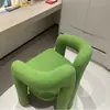 Cadeira de Maquiagem para Casa Estilo Creme, Banqueta de Maquiagem, Cadeira de Salão de Unhas, Cadeira Simples e de Luxo para Quarto Individual de Lazer, Celebridade da Internet