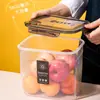 Latas Selladas para Granos y Cereales, Almacenamiento de Cocina, Latas Transparentes de Plástico de Grado Alimenticio, Cajas para Snacks, Productos Secos y Almacenamiento de Té